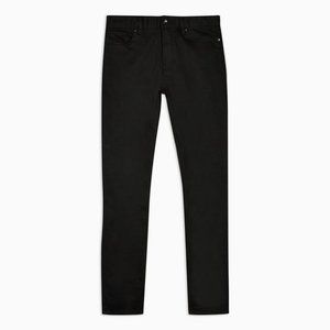 Topman Stretch Skinny Jeans Black 30L